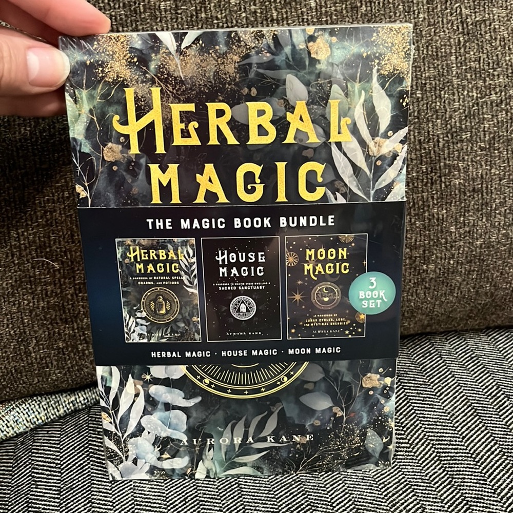 The Magic Book Bundle.   3 book set Herbal Magic, House Magic, Moon Magic.